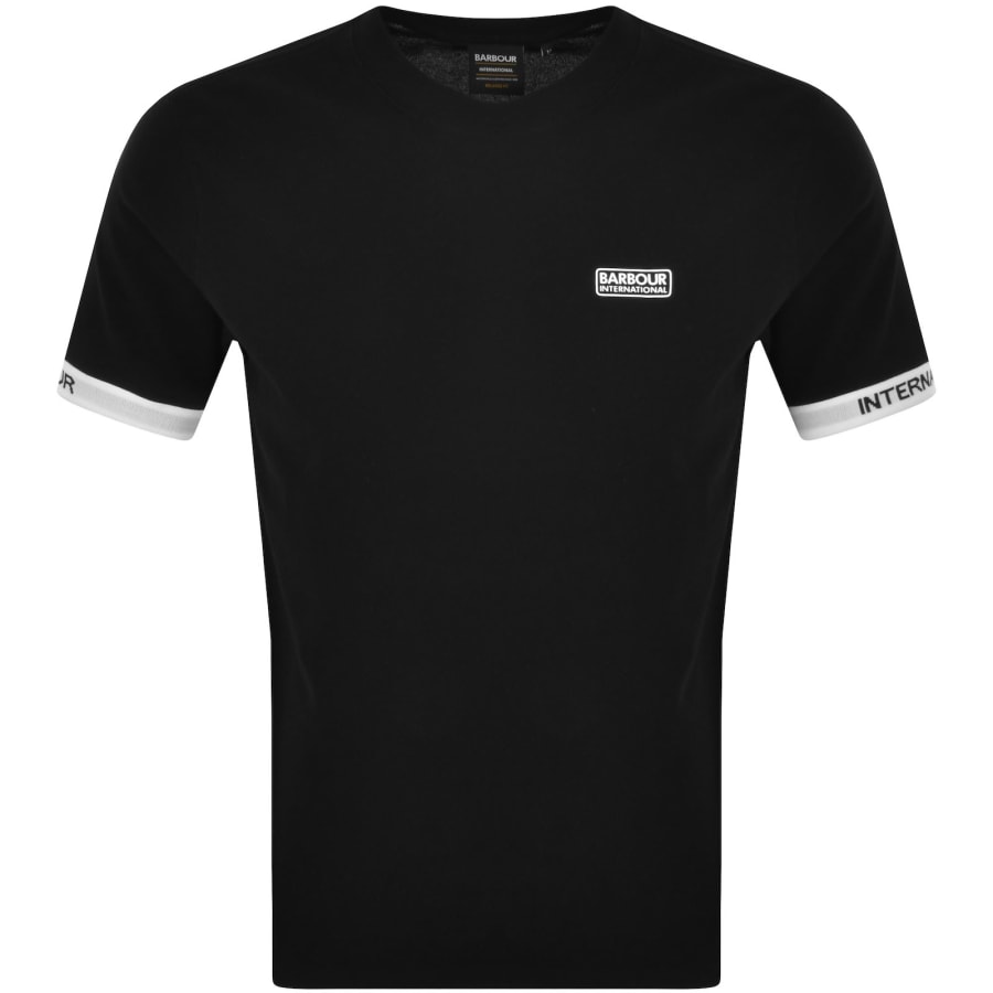 Barbour International Hem T Shirt Black